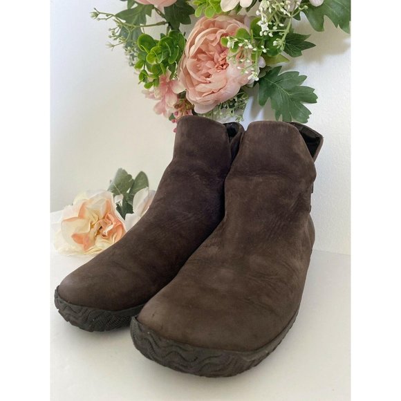 Softwalk Oxnard Ankle Brown Suede Leather Boots - Picture 11 of 12